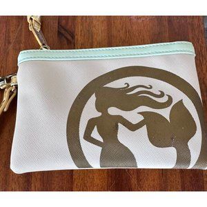 Spartina 449 Mermazing Mermaid Wristlet Zip Strap Rare Beach Vacation Is…